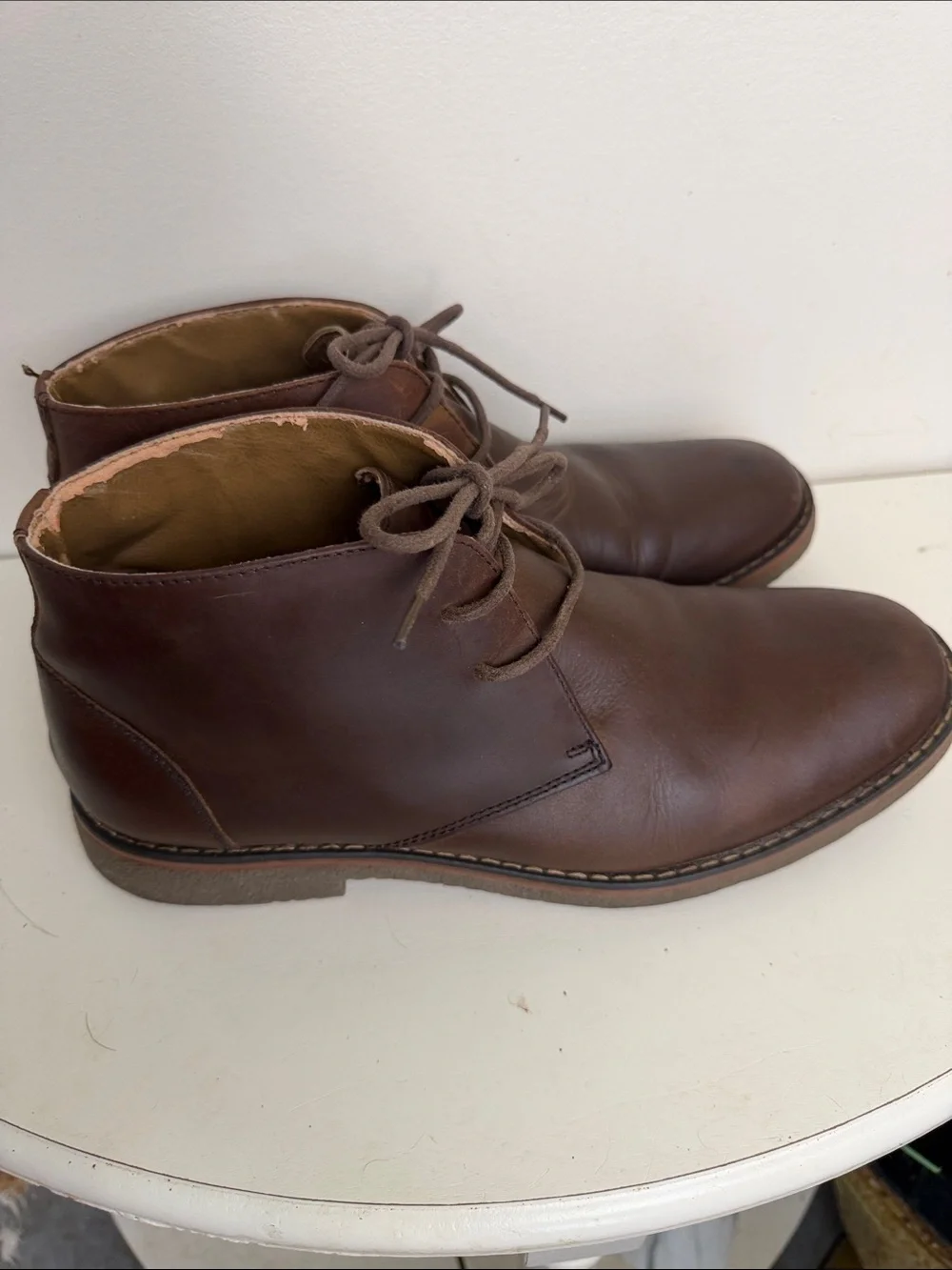 St. John's Bay Brown Leather Chukka Boots